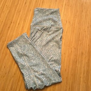 Leopard blue legging